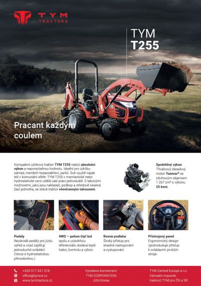 Traktor TYM T255
