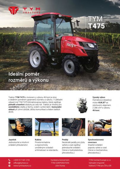 Traktor TYM T475