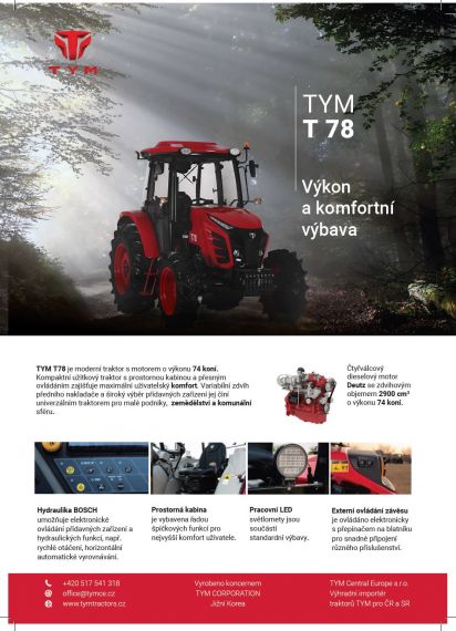 Traktor TYM T 78