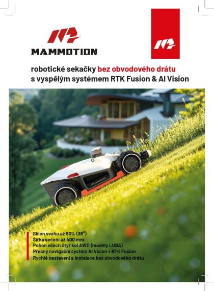 Robotické sekačky Luba Mammotion